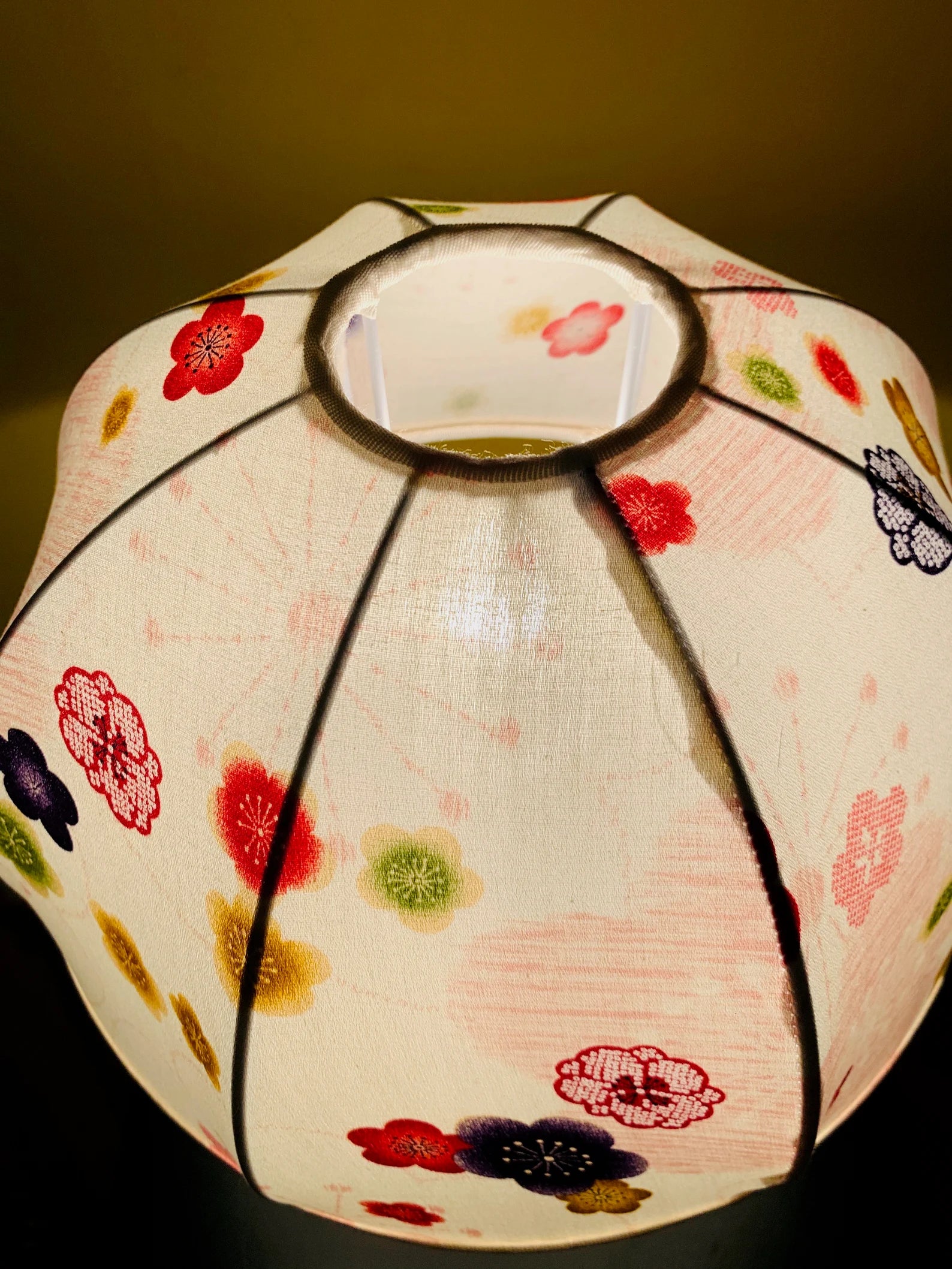 LAMP BIANCHI FIORI handmade Japanese cotton fabric
