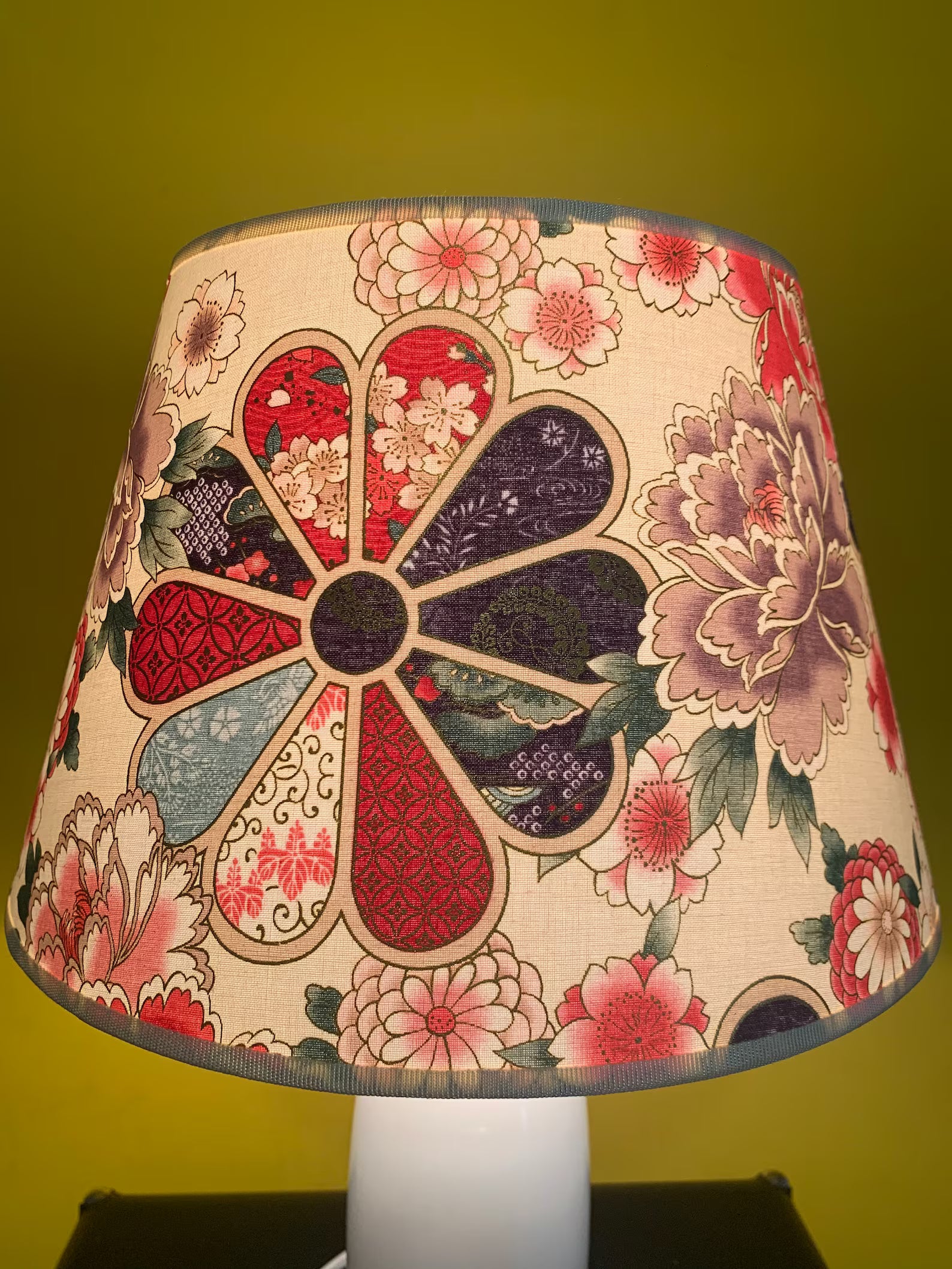 LAMPSHADE OKINAHANA WHITE handmade Japanese cotton