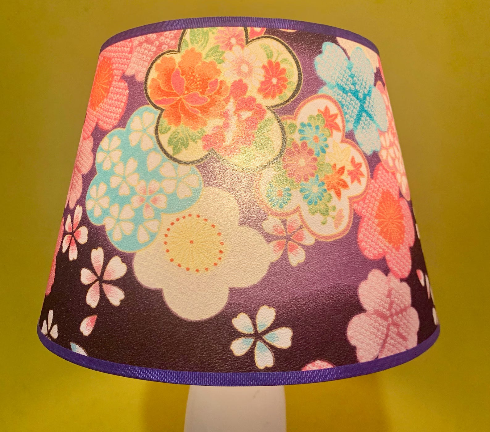 lampshade in Japanese fabric