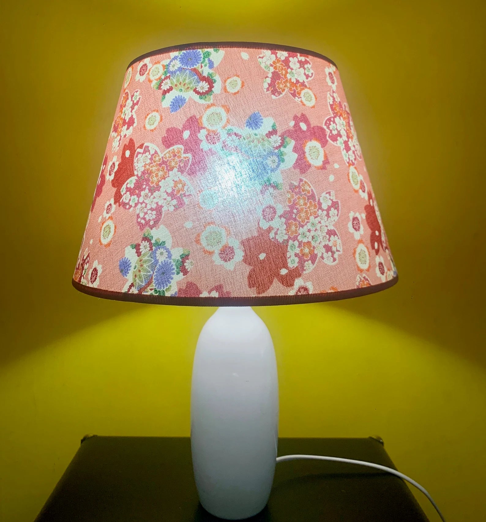 lampshade in Japanese fabric HAPPA